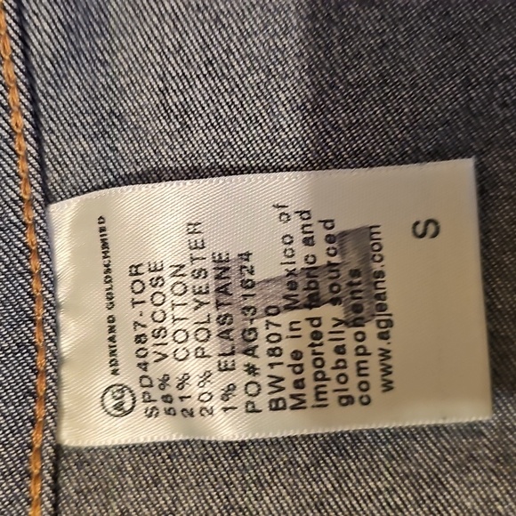 AG Adriano Goldschmied Dark Blue Denim Jacket - Picture 10 of 10